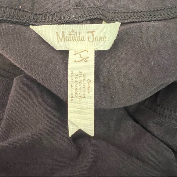 Matilda Jane women’s size L black knit pants, good preowned condition - Picture 8 of 10